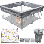 Desque Foldable Baby Playpen 47x47 Inch with Mat