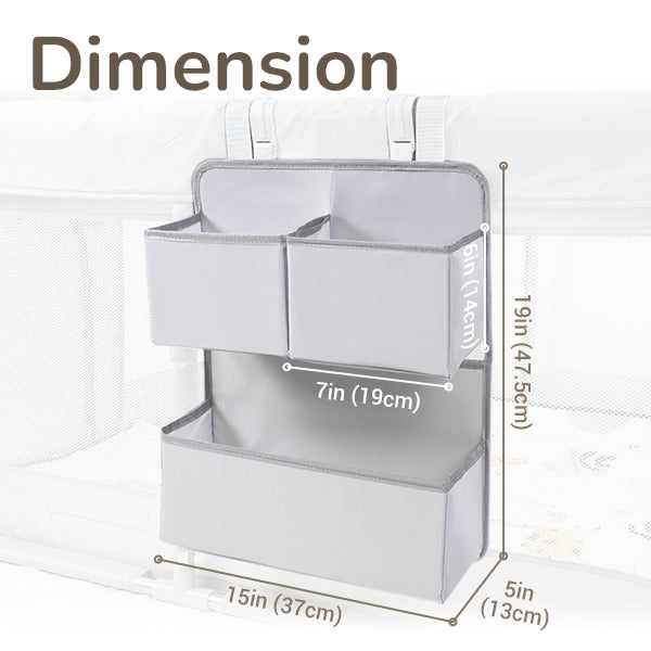 Desque Hanging Diaper Caddy Organizer Crib Organizer