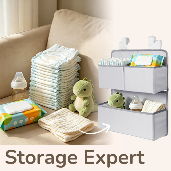 Desque Hanging Diaper Caddy Organizer Crib Organizer