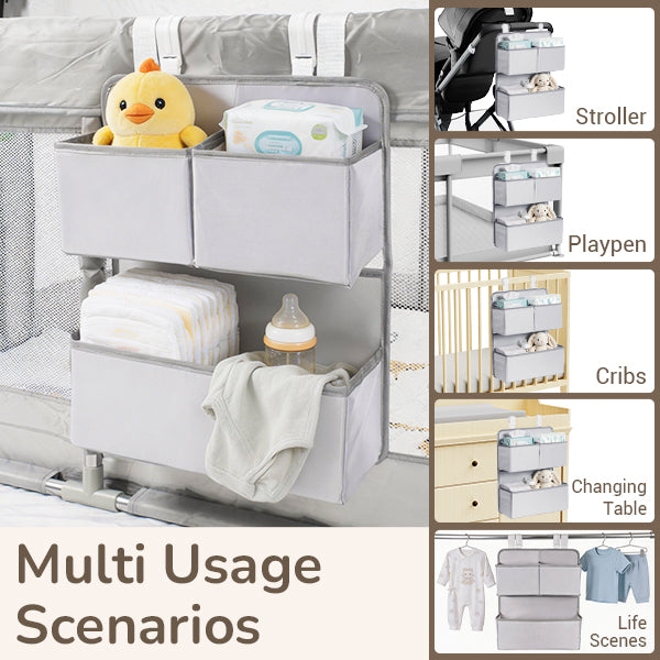 Desque Hanging Diaper Caddy Organizer Crib Organizer