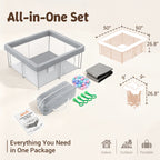 Desque Foldable Baby Playpen, 50 x 50 inches