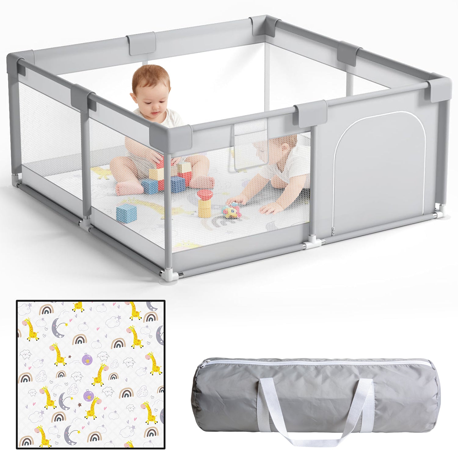 Desque Baby Playpen 47x47 Inch with mat