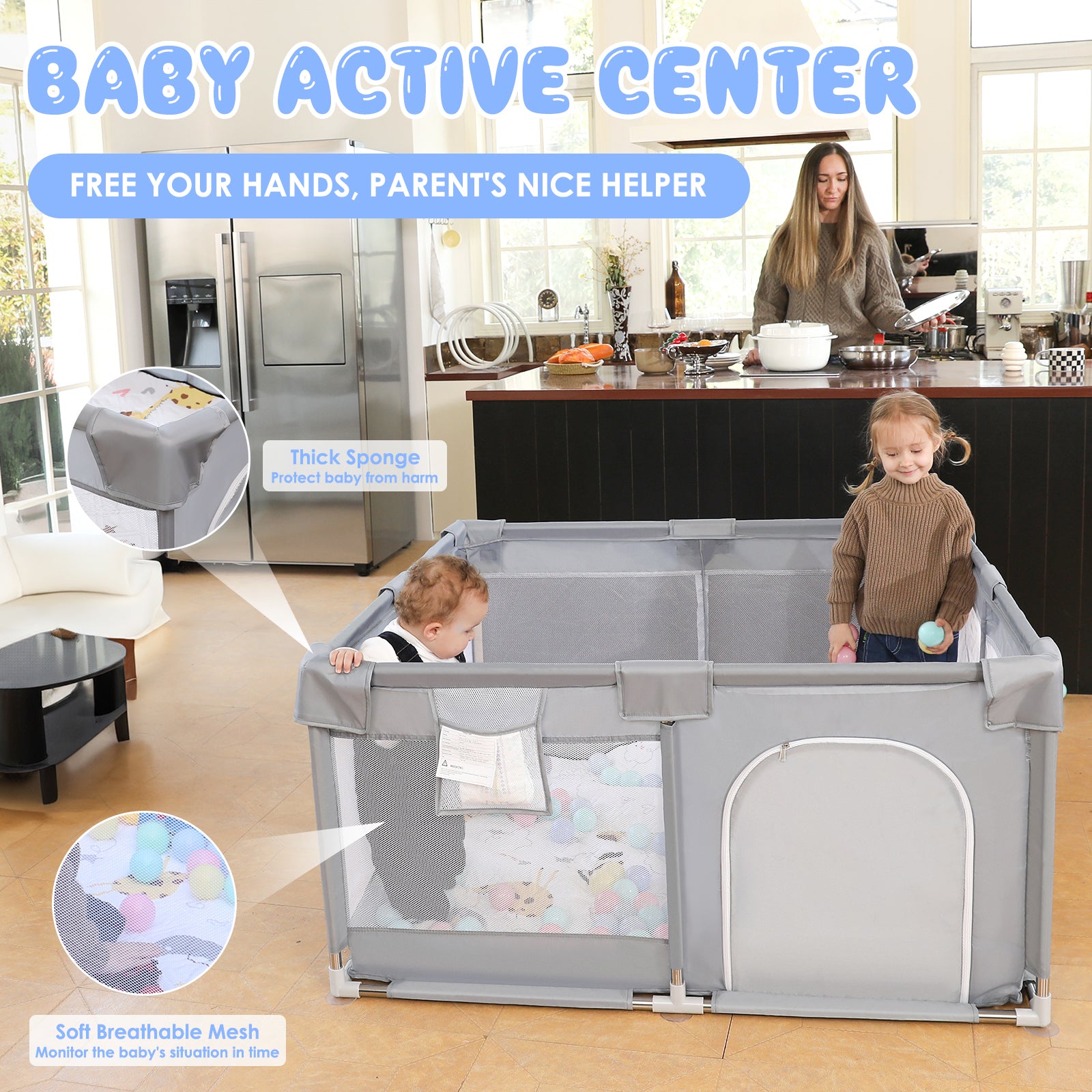 Desque Baby Playpen 71x47 inch