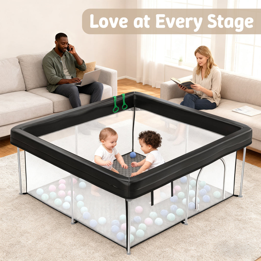 Desque Foldable Baby Playpen, 50 x 50 inches