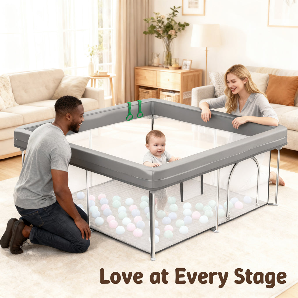 Desque Foldable Baby Playpen, 50 x 50 inches